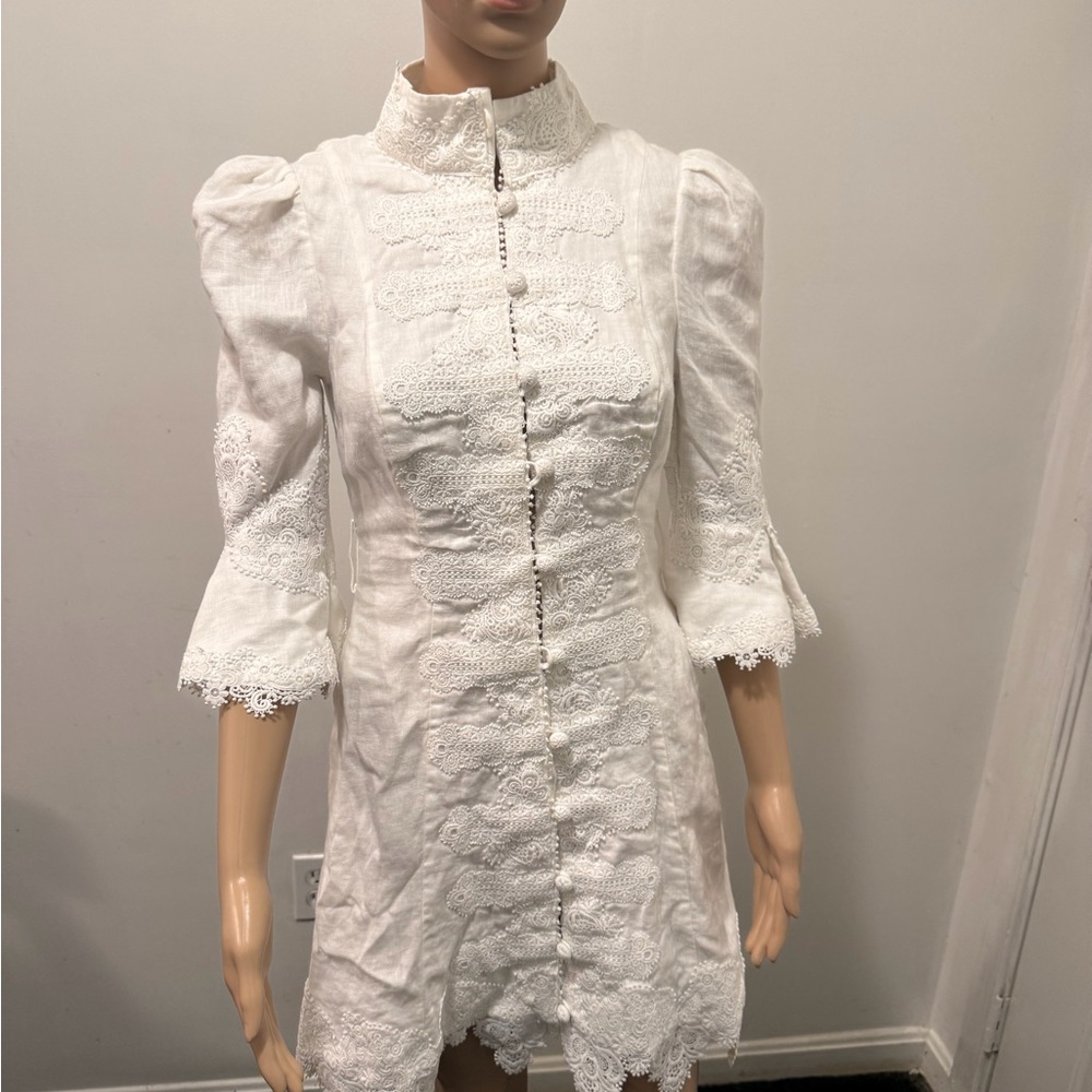 Zimmermann White Lace Dress